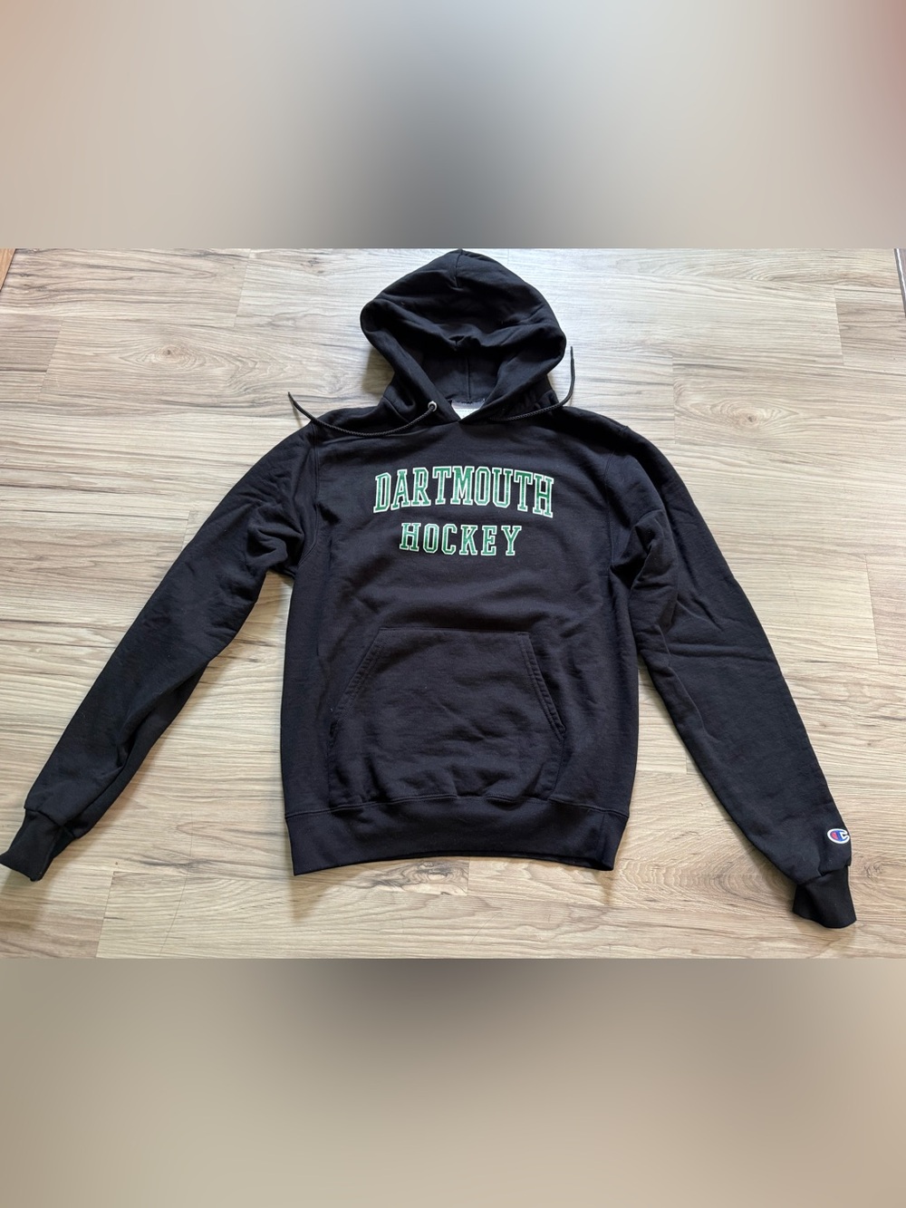 Champion Black Dartmouth Hockey Pullover Hoodie Size S